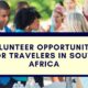 Volunteer opportunities for travelers in South Africa's rural communities