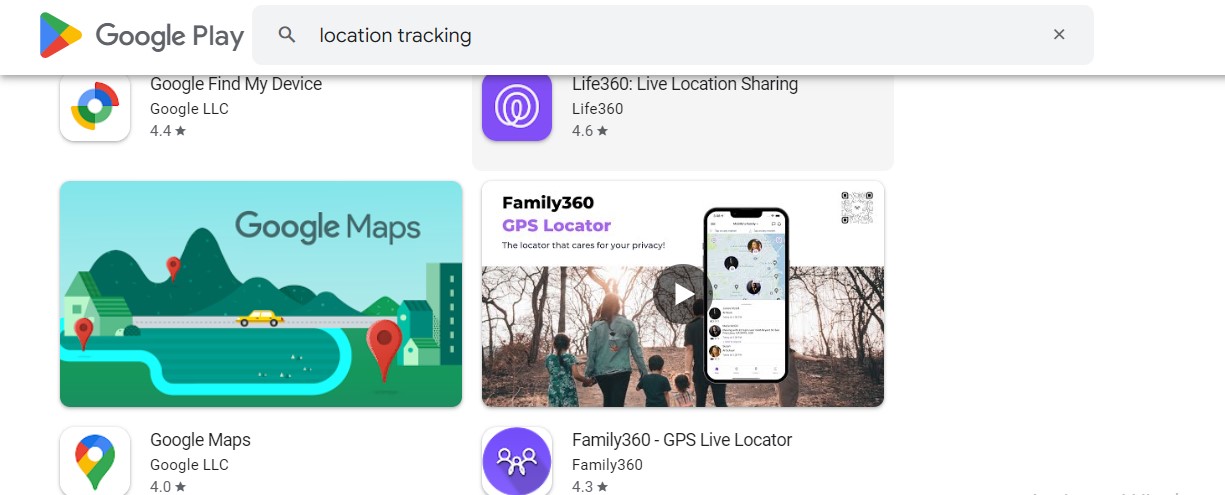 Location tracking apps